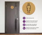 Ladies Toilet Door Symbol. 150mm - Image 2