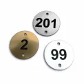 Disc Table Number - Metal Effect