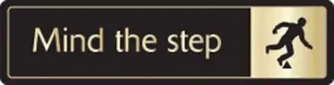 Mind the Step Sign - Metal Door Signs