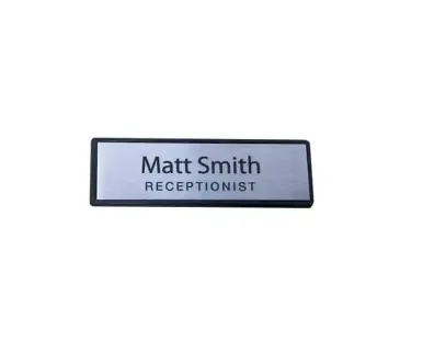 Rectangle Framed Staff Name Badge