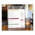 Oval Base Clear Acrylic Menu Holders - Smart Hospitality Supplies
