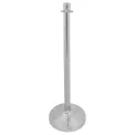 Bolero Stainless Steel Flat Top Barrier Post - Image 1