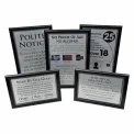 Framed Essential Modern Bar Licensing Sign Pack - Silver - Image 1