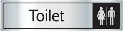 Toilet Sign - Metal Door Signs