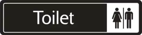 Toilet Sign - Metal Door Signs