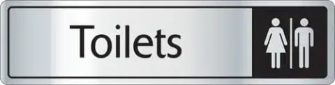 Toilets Sign - Metal Door Signs