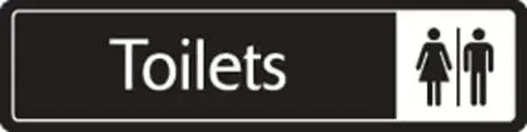 Toilets Sign - Metal Door Signs