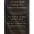Under Age Drinking Notice - Black