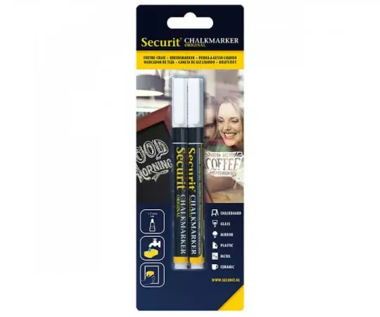 White Interior liquid chalk pens 1-2mm nib