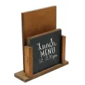 Wooden Menu Holder with Chalk Board - Image 2