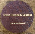 Real leather brown coasters