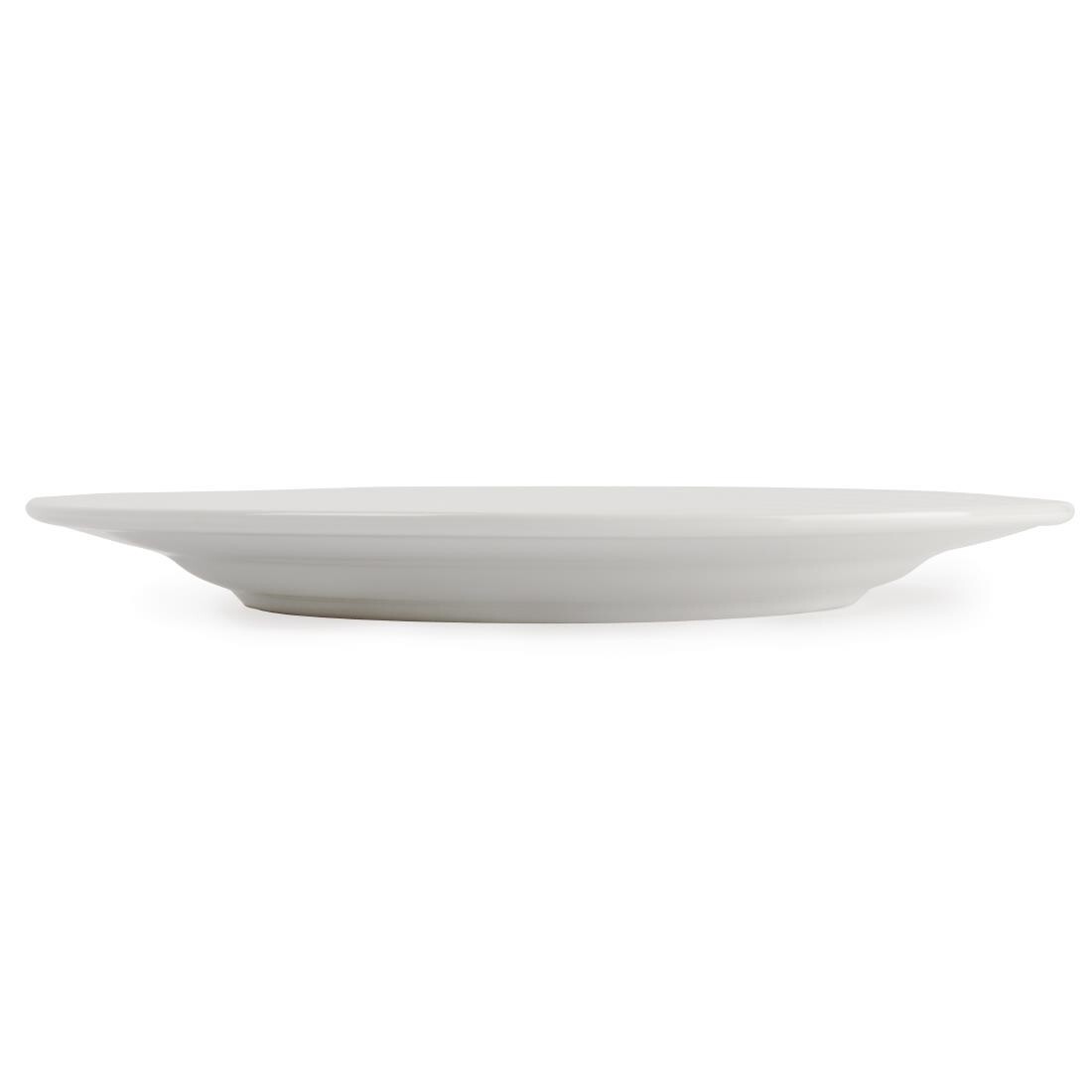 Olympia Linear Wide Rimmed Plates 310mm