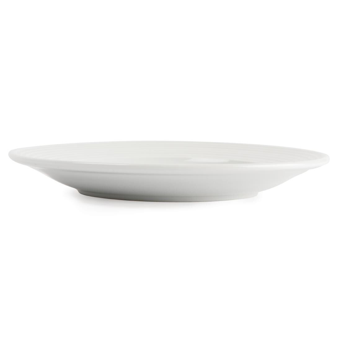 Olympia Linear Wide Rimmed Plates 150mm