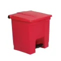 Rubbermaid Step-On Pedal Bin Red 30.5Ltr - Image 1
