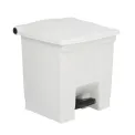 Rubbermaid Step-On Pedal Bin White 30.5Ltr - Image 1