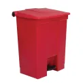 Rubbermaid Step-On Pedal Bin Red 68Ltr - Image 1