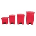 Rubbermaid Red Step On Container 87Ltr