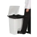 Rubbermaid Step-On Pedal Bin White 68Ltr - Image 2