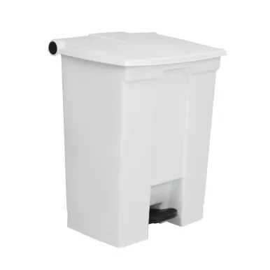 Rubbermaid Step-On Pedal Bin White 68Ltr
