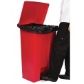 Rubbermaid Red Step On Container 87Ltr