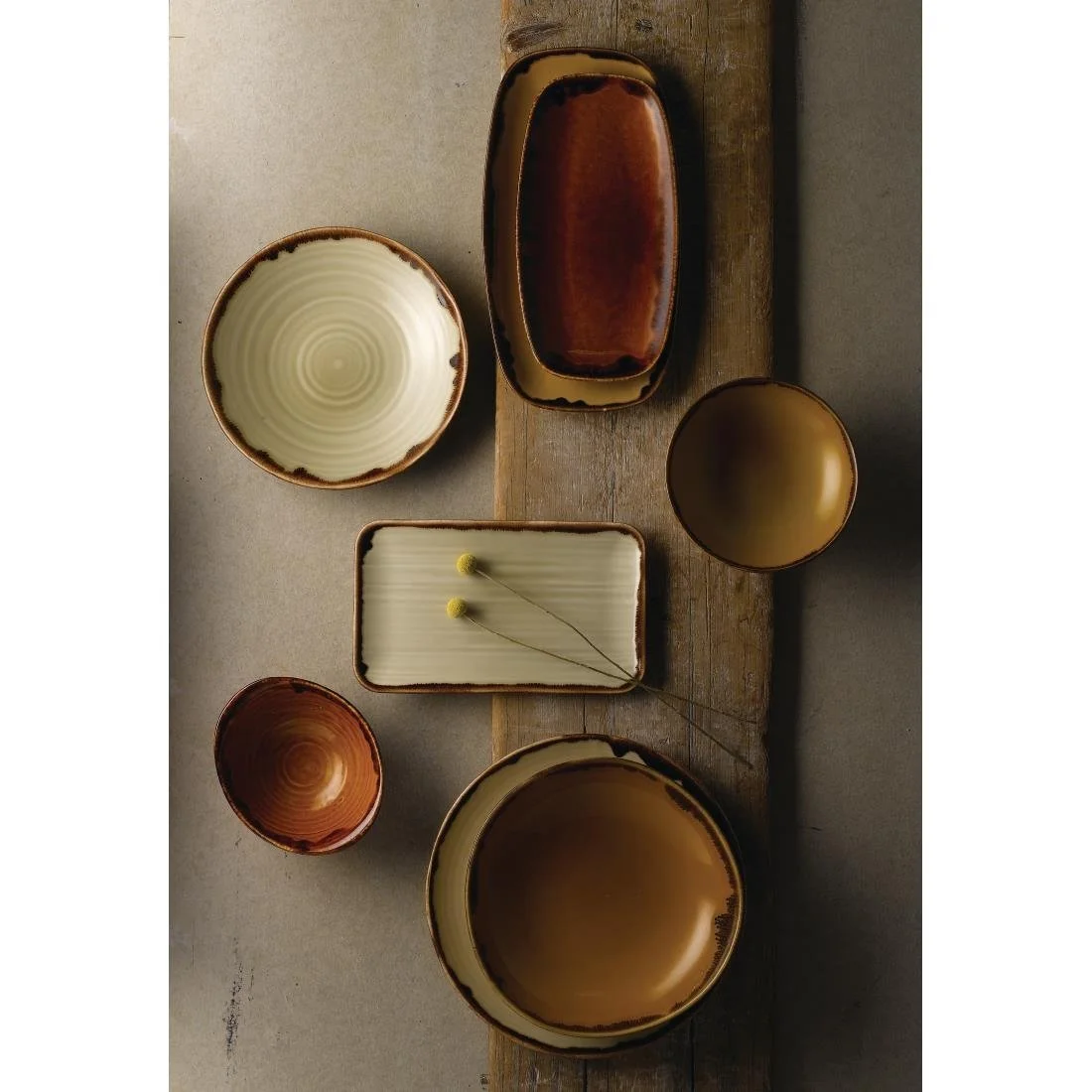 Dudson Harvest Coupe Bowls Mustard 182mm (12 Pack) - Image 2