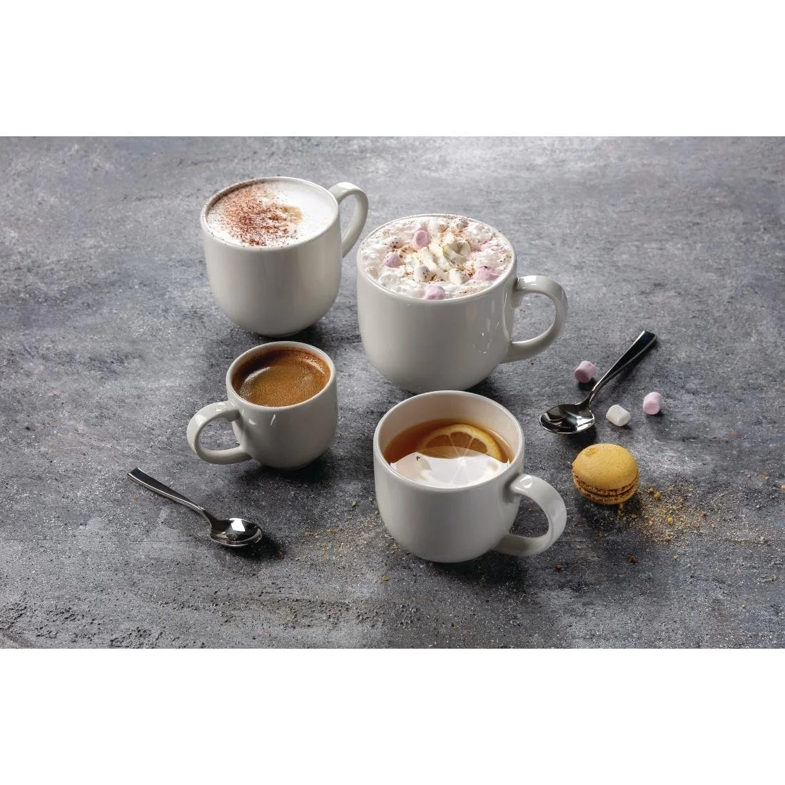 Steelite Taste City Mugs White 228ml (12 Pack) - Image 4