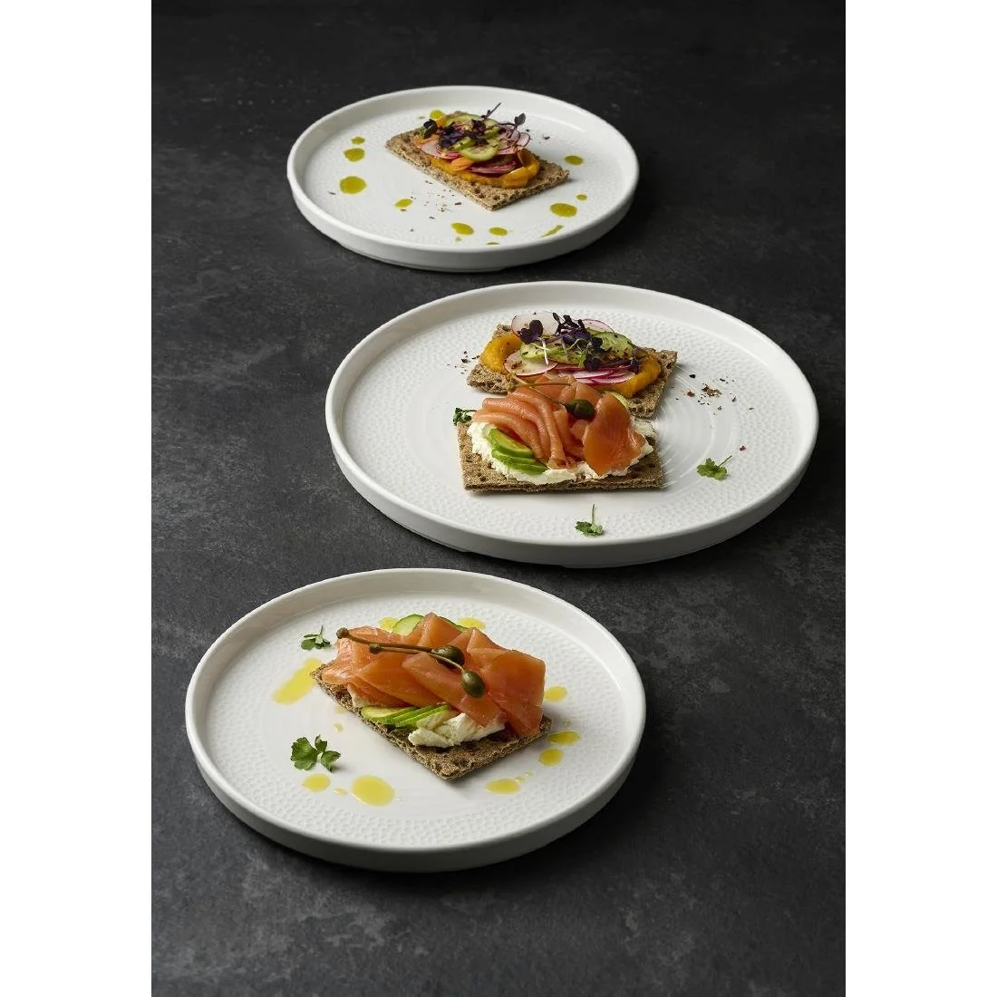 Churchill Isla White Walled Plates 260mm (6 Pack) - Image 2