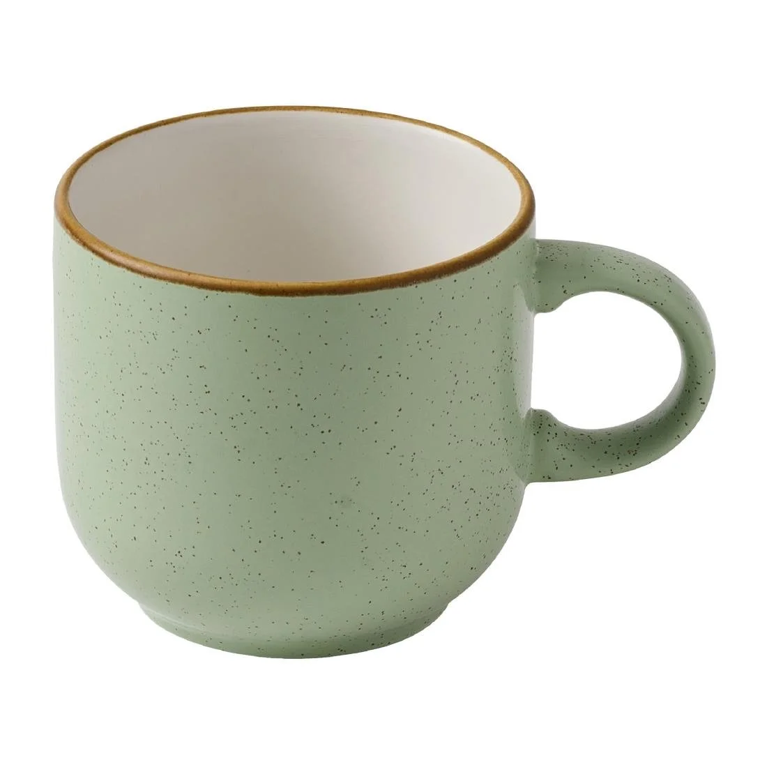 Churchill Stonecast Bubble Mugs Sage Green 280ml (12 Pack) - Image 1