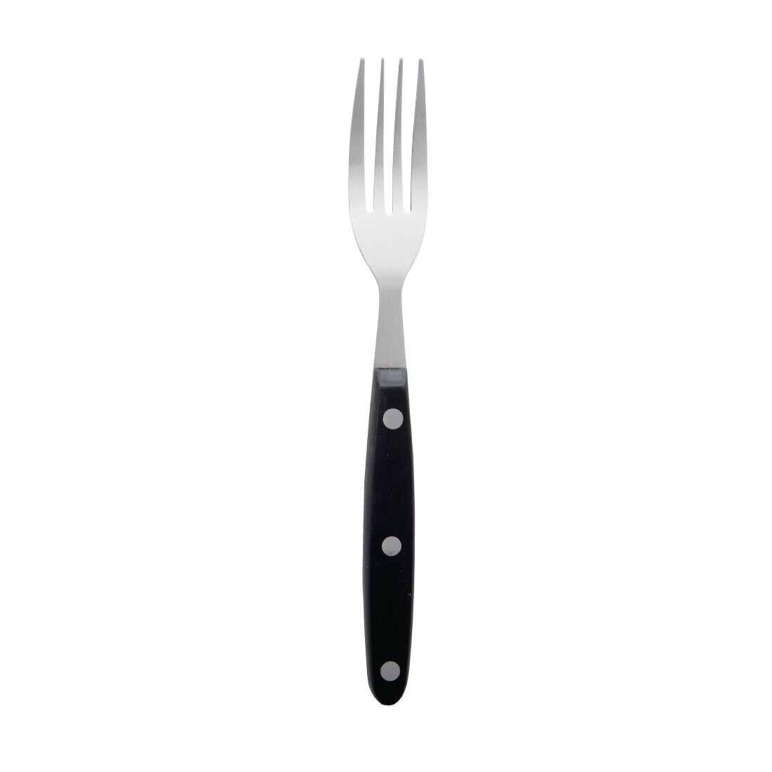 Steak Fork Black Handle 200mm