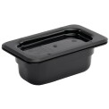 Vogue Polycarbonate 1/9 Gastronorm Container 65mm Black
