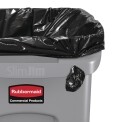 Rubbermaid Slim Jim Container with Venting Channels Grey 87Ltr
