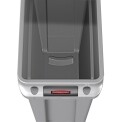 Rubbermaid Slim Jim Container with Venting Channels Grey 87Ltr