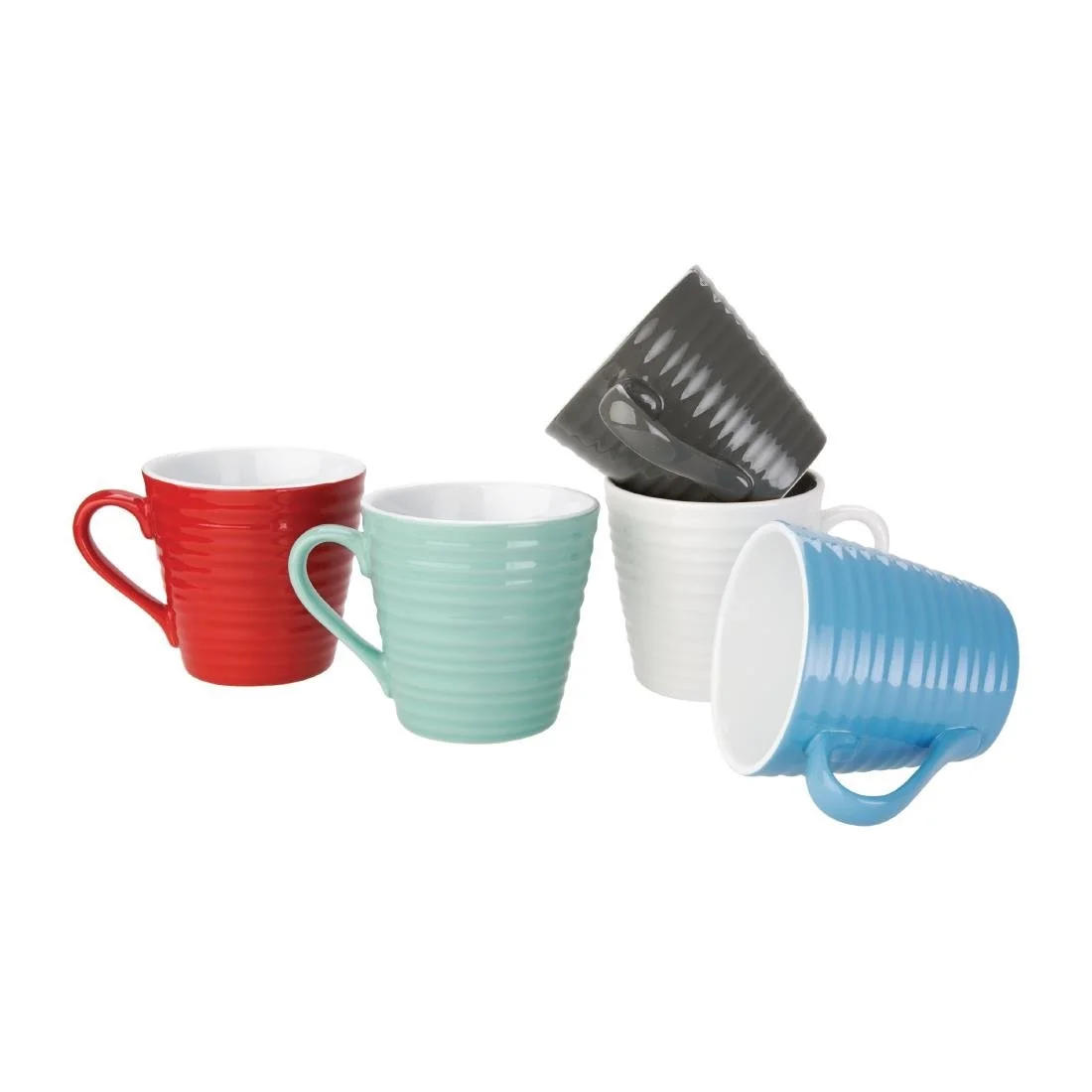 Olympia Cafe Aroma Mugs Charcoal 340ml (6 Pack) - Image 3
