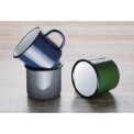 Olympia Enamel Mugs Blue 350ml