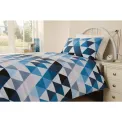 Mitre Essentials Geo Housewife Pillowcase Blue - Image 2