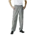 Chef Works Essential Baggy Pants Small Black Check - Image 2