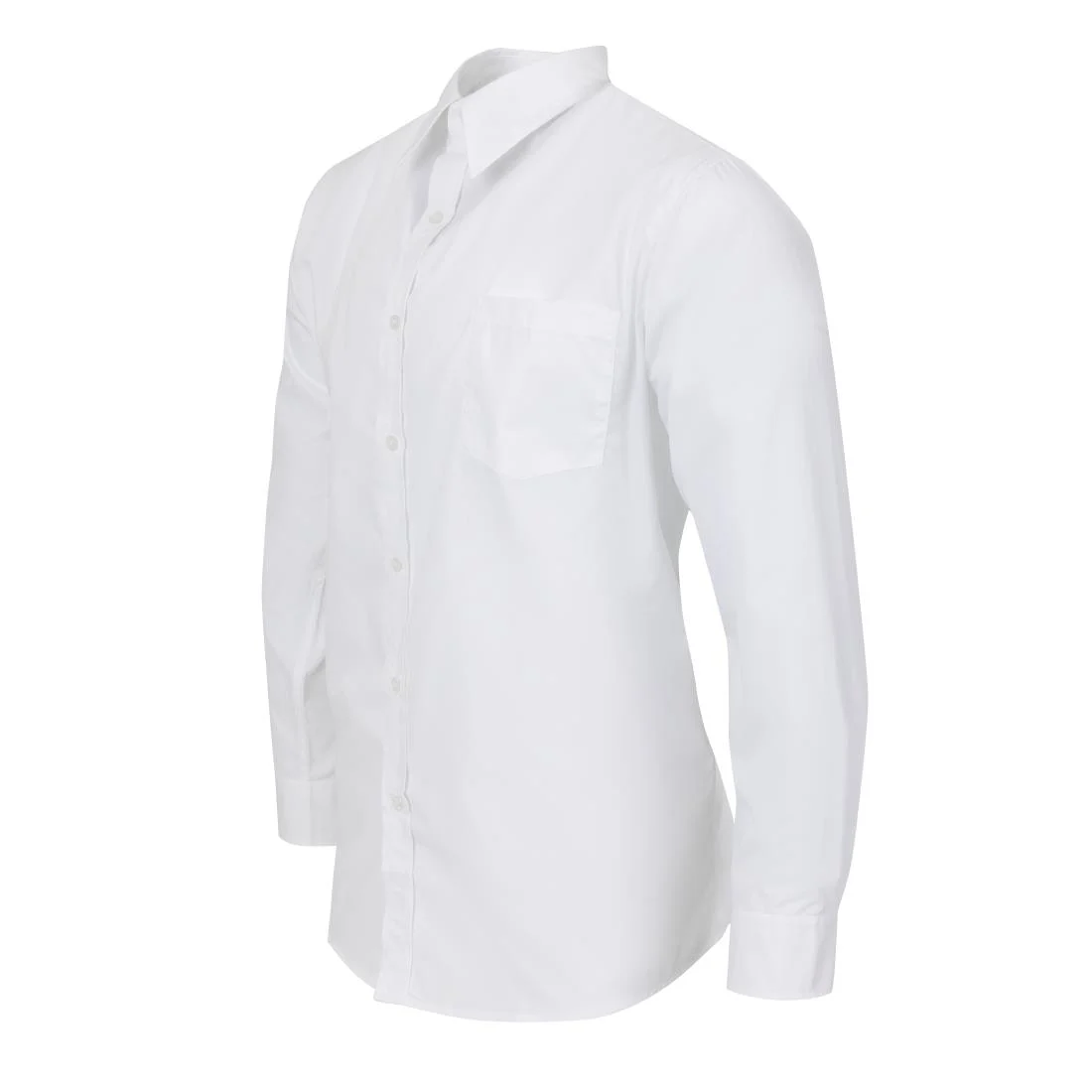 Uniform Works Unisex Long Sleeve Shirt White XL