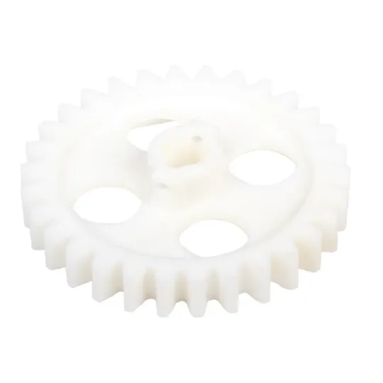 Perforated drive gear + pin