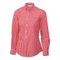 Uniform Works Womens Gingham Shirt Red L