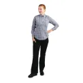 Uniform Works Womens Gingham Shirt Black XS