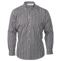 Uniform Works Mens Gingham Shirt Black M