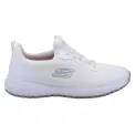 Skechers Womens Slip Resistant Squad Trainers White - Image 2