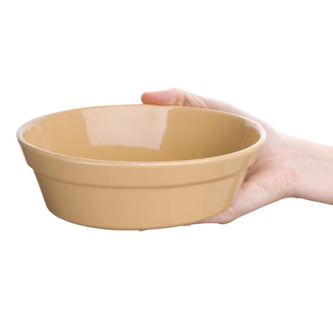 Olympia Stoneware Oval Pie Bowls 180 x 133mm