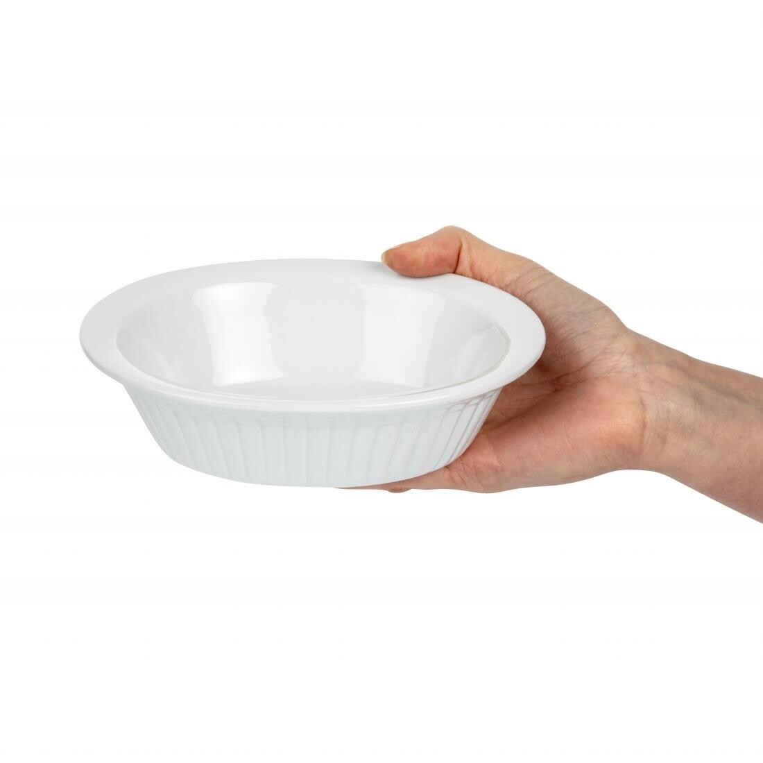 Olympia Whiteware Oval Pie Dishes 170mm