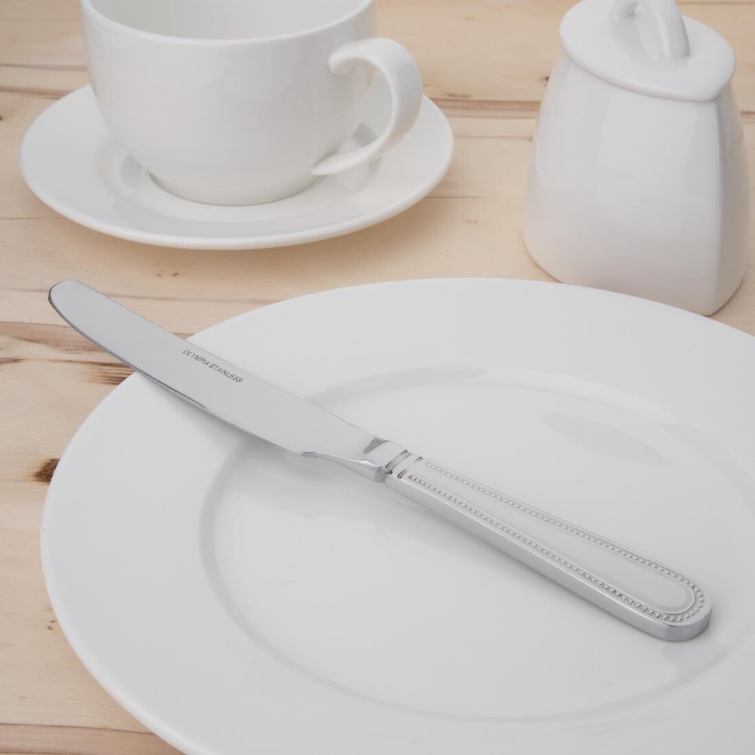 Olympia Bead Solid Handle Table Knife