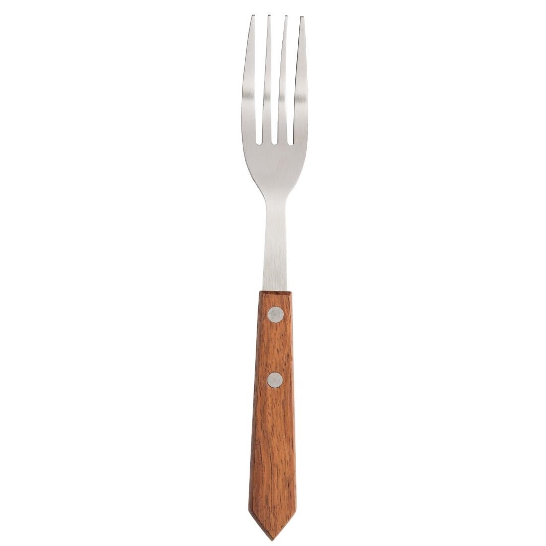 Steak Fork Wooden Handle 190mm