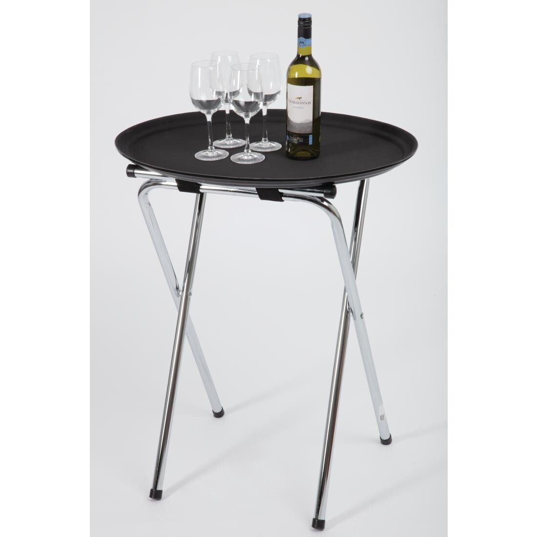 Kristallon Chrome Folding Tray Stand