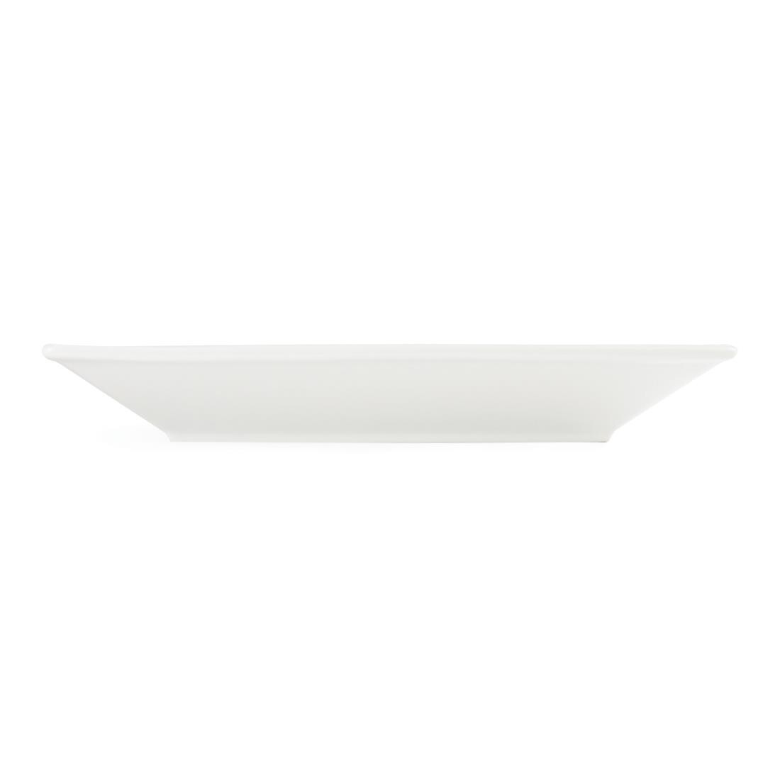 Olympia Whiteware Square Plates Wide Rim 250mm