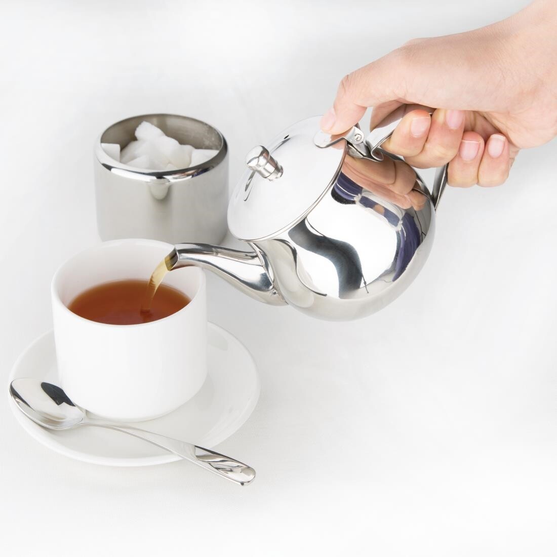 Olympia Arabian Teapot Stainless Steel 13oz