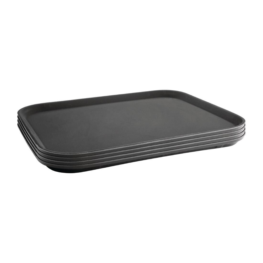 Kristallon Plastic Non Slip Tray Black 15 x 20 in
